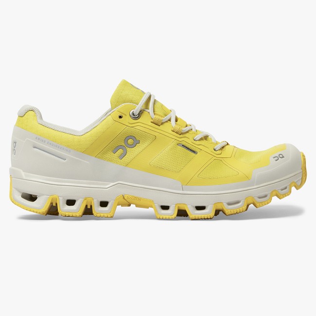 ON Cloudventure Waterproof Womens - Women's Trail Running Shoes NZ-90376 Mustard/Pearl